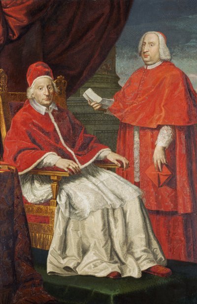 Pope Clement XII with Nero Maria Corsini by Pietro Paolo Cristofari
